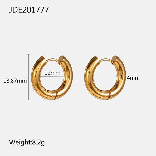 Pendientes de aro dorados